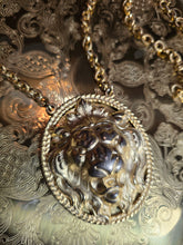 Load image into Gallery viewer, NAPIER 1970s Vintage Francis Fujio Gold-Tone Lion Medallion Runway Statement Necklace