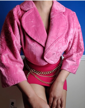 Load image into Gallery viewer, Ultra crop pink shacket

