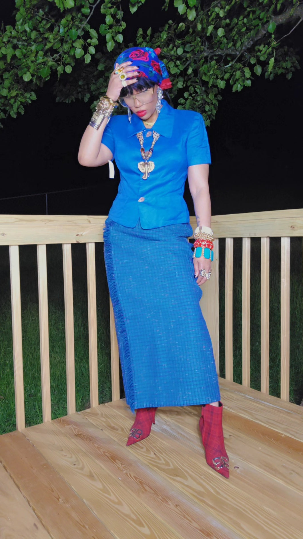 Frilly Blue Skirt