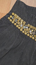 Load and play video in Gallery viewer, Vintage Bling Qween Black high waisted jeans
