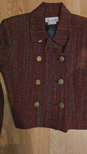 Load and play video in Gallery viewer, Wool Crop jacket w/gold buttons
