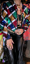 Load image into Gallery viewer, 1980s Colorblock Sequin Jacket
