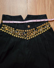 Load image into Gallery viewer, Vintage Bling Qween Black high waisted jeans
