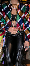Load image into Gallery viewer, 1980s Colorblock Sequin Jacket
