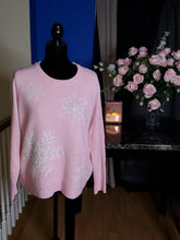 Load image into Gallery viewer, Pink Snowflake Sweater
