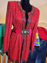 Load image into Gallery viewer, Lady in Red Sequin duster
