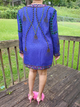 Load image into Gallery viewer, Blurple Sequin Vintage Duster
