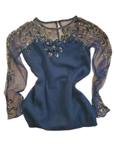 Load image into Gallery viewer, Regal Mesh detail Sweater
