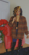 Load image into Gallery viewer, Plaid Wooden Oversized Blazer
