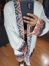 Load image into Gallery viewer, Aztec Design Sweater/Duster
